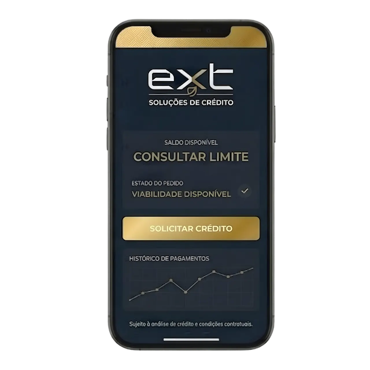 Aplicativo EXT Crédito BV no Celular